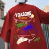 NASA纯棉短袖t恤男夏季潮牌新款大码宽松上衣青少年印花半袖情侣T