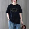 a中长款宽松大码100%纯棉短袖t恤女2026夏季新款百搭时尚遮肚半袖