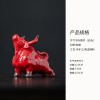 陶瓷招财牛摆件吉祥物家居客厅装饰品十二生肖牛年礼品茶桌茶宠