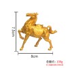 马上发财元宝生肖马摆件动物家居客厅摆件如意金钱跃马摆设工艺品