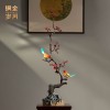 铜艺坊喜上眉梢黄铜喜鹊枝鸟摆件客厅玄关乔迁新居喜鹊登梅铜摆件