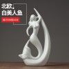 景德镇陶瓷摆件北欧客厅电视柜酒柜玄关鹿装饰品创意摆设创意摆设