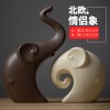 景德镇陶瓷摆件北欧客厅电视柜酒柜玄关鹿装饰品创意摆设创意摆设