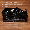 唐三彩陶瓷卧牛摆件风水家居博古架茶台卫生间客厅生肖瓷牛工艺品