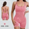 20颜色欧美春夏裸感瑜伽吊带连体服女高强度健身运动连体紧身衣