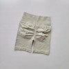 欧美无缝提臀健身短裤女跑步运动骑行中裤翘臀高腰瑜伽训练五分裤