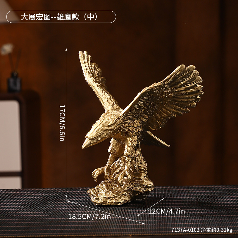 现代轻奢艺术摆件大全客厅书房电视柜办公室桌面装饰品树脂工艺品