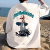 NASA纯棉短袖t恤男夏季潮牌新款大码宽松上衣青少年印花半袖情侣T