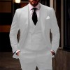 欧美男士外贸大码西装三件套2026新款新郎伴郎主持人宴会礼服西装