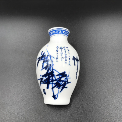 青花瓷花瓶陶瓷工艺品冰箱贴外贸创意磁铁仕女图中国特色商务礼品