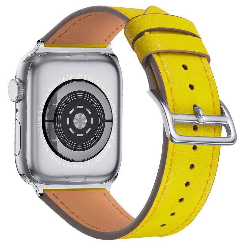 适用苹果表带皮 apple watch皮 苹果手表表带皮iwatch表带皮新