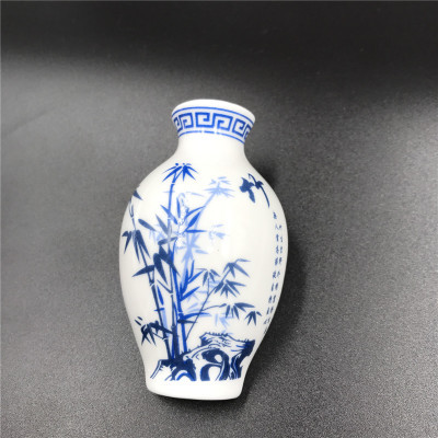 青花瓷花瓶陶瓷工艺品冰箱贴外贸创意磁铁仕女图中国特色商务礼品