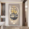 现代轻奢玄关装饰画入户正对门寓意好进门挂画走廊过道高级感壁画
