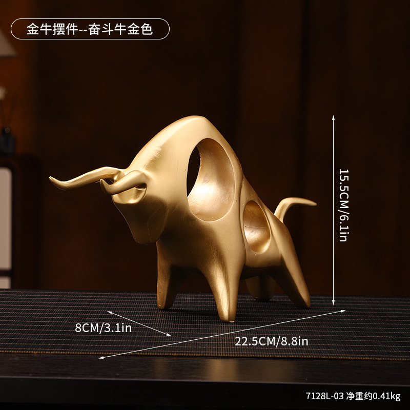 现代轻奢艺术摆件大全客厅书房电视柜办公室桌面装饰品树脂工艺品