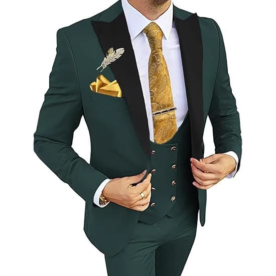 男款西服套装修身男士双排扣2026新款婚礼舞会商务礼服速卖通货源
