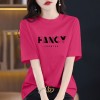 a高品质棉正肩短袖T恤女2026夏季新款显瘦宽松简约小众百搭T恤女