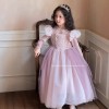 女童乐佩公主连衣裙春秋网纱公主裙生日礼服斗篷高定长发公主秋冬