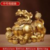 批发貔貅招才摆件一对客厅玄关办公室开业家居装饰品摆件黄铜貔貅