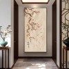 新中式荷花九鱼图玄关挂画入户正对门招财装饰画走廊过道高级壁画