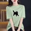 时尚彩T纯棉短袖大码女装2026新款宽松显瘦独特别致高级感上衣夏i