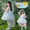 女童艾莎公主裙2026夏季儿童洛丽塔公主裙女孩爱莎生日礼服连衣裙