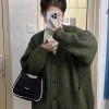 韩版V领慵懒风开衫2026新款日系简约毛衣女春秋冬休闲宽松针织衫