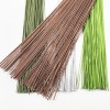 工厂批发纸包花艺铁丝40cm30号26号绿色花枝杆手工diy仿真花材料