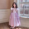 女童乐佩公主连衣裙春秋网纱公主裙生日礼服斗篷高定长发公主秋冬