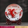 景德镇陶瓷花瓶三件套装饰品中式家居工艺品客厅酒柜博古架艺术品