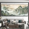 八骏图客厅挂画国画办公室沙发背景万马奔腾装饰画骏马图壁画
