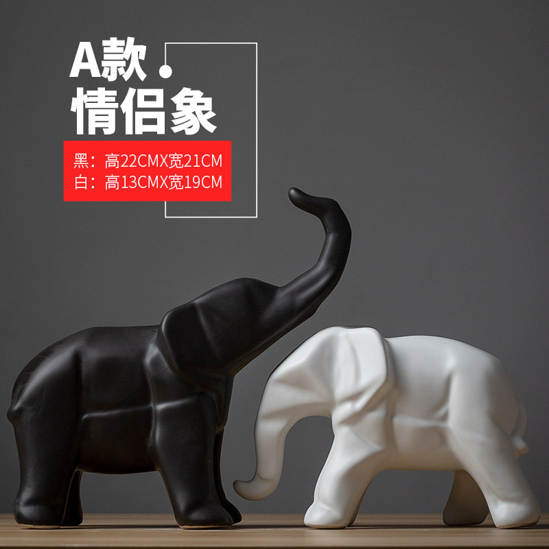 景德镇陶瓷摆件北欧客厅电视柜酒柜玄关鹿装饰品创意摆设创意摆设
