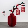 婚房婚礼摆件布艺花瓶新年客厅摆件装饰布置新中式春节乔迁礼物