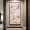 新中式荷花九鱼图玄关挂画入户正对门招财装饰画走廊过道高级壁画