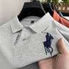 跨境夏季POLO衫男装短袖男式马球衫翻领休闲纯色时尚刺绣仿棉T恤