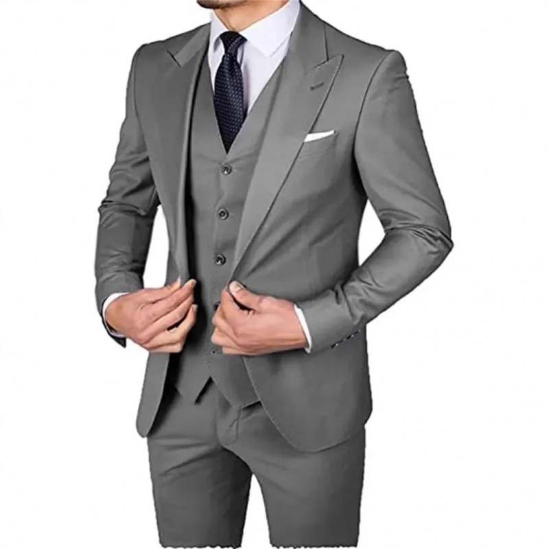外贸新款男士西服套装日常派对西服商务洽谈正式西服套装2026新款
