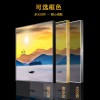 牡丹山水国画晶瓷画 中式办公玄关挂画 客厅沙发走廊壁画装饰画