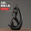 景德镇陶瓷摆件北欧客厅电视柜酒柜玄关鹿装饰品创意摆设创意摆设