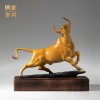 铜艺坊牛转乾坤黄铜牛摆件牛运当头彩铜摆件牛气冲天办公室铜摆件