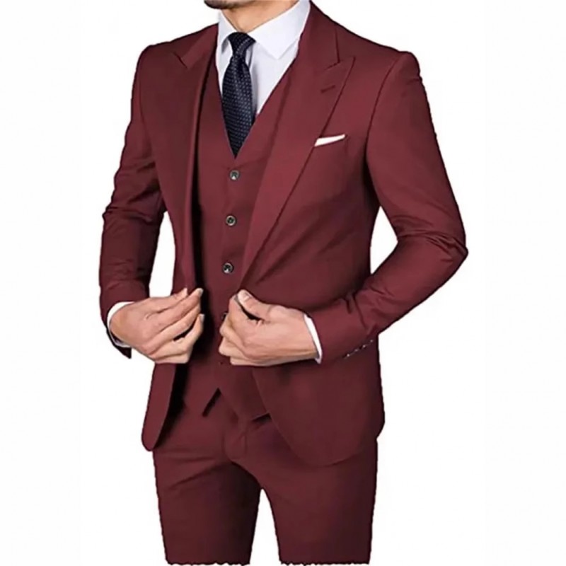 外贸新款男士西服套装日常派对西服商务洽谈正式西服套装2026新款