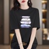 夏季新款重磅纯棉短袖t恤女2026是上海百搭印花款洋气显瘦上衣潮