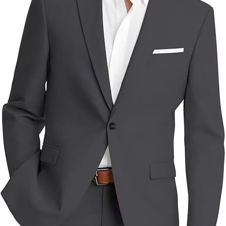 男式韩版西装两件套修身西服商务派对舞会套装纯色单扣结婚伴郎服