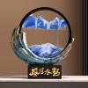 贝汉美风生水起流沙画摆件新中式客厅电视柜乔迁开业年会礼品批发
