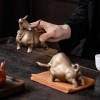 陶瓷招财牛摆件吉祥物家居客厅装饰品十二生肖牛年礼品茶桌茶宠