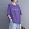 特大码200斤纯棉短袖t恤女2026夏季新款百搭休闲时尚减龄半袖上衣