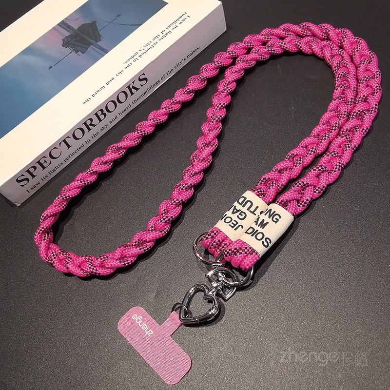 手机挂绳斜挎马尾辫编织绳ins户外手机背带女士长款出行旅游逛街