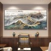 八骏图客厅挂画国画办公室沙发背景万马奔腾装饰画骏马图壁画