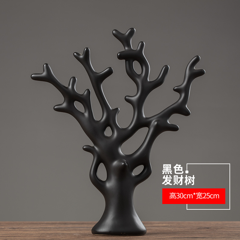 景德镇陶瓷摆件北欧客厅电视柜酒柜玄关鹿装饰品创意摆设创意摆设