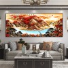 八骏图客厅挂画国画办公室沙发背景万马奔腾装饰画骏马图壁画