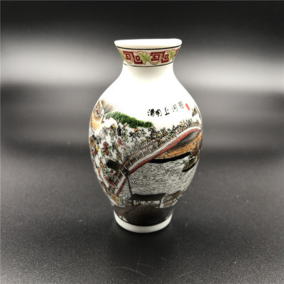 青花瓷花瓶陶瓷工艺品冰箱贴外贸创意磁铁仕女图中国特色商务礼品