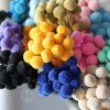 永生黄金球干花花束批发 金槌花黄金果天然真花配草花材厂家批发